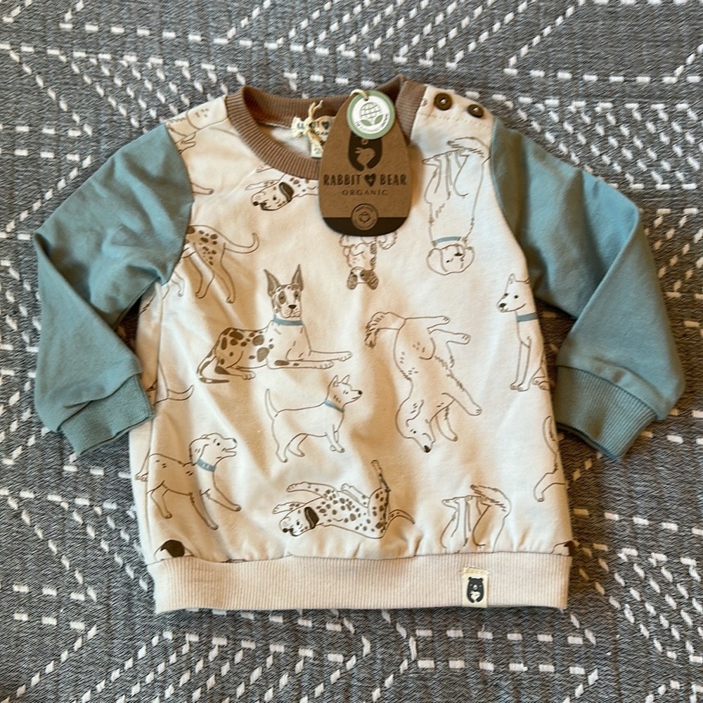 NWT Rabbit + Bear Organic Matching Set, 12m - Picture 2 of 5
